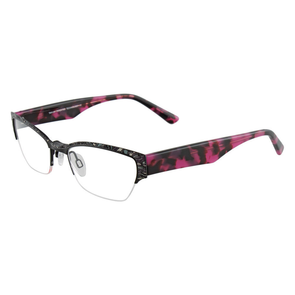 TAKUMI T9996 Eyeglasses 090 Blk Grey Pink DrkRed 48mm